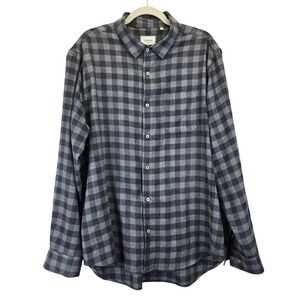 7Diamonds Mens Asher Plaid Flannel Long Sleeve Button Up Shirt‎ XXL Slim Western